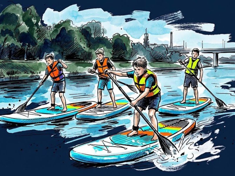 SUP Paddler Zwinny- - PÓŁKOLONIE